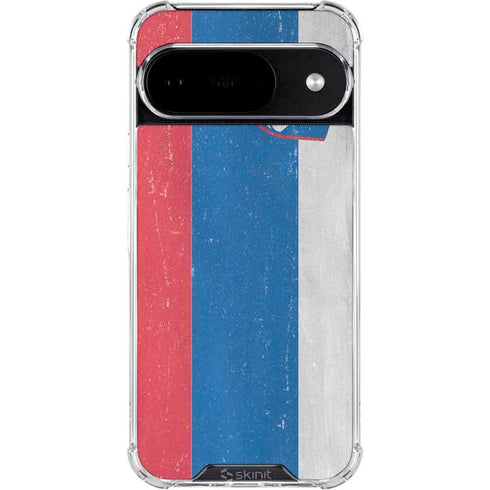 Slovenia Flag Distressed Google Pixel 10 Clear Case
